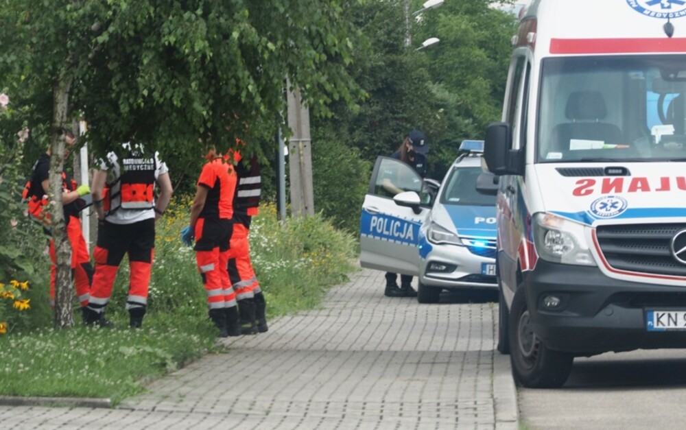 Mężczyzna potrącony przez pociąg w Muszynie. Poszkodowany trafił do szpitala