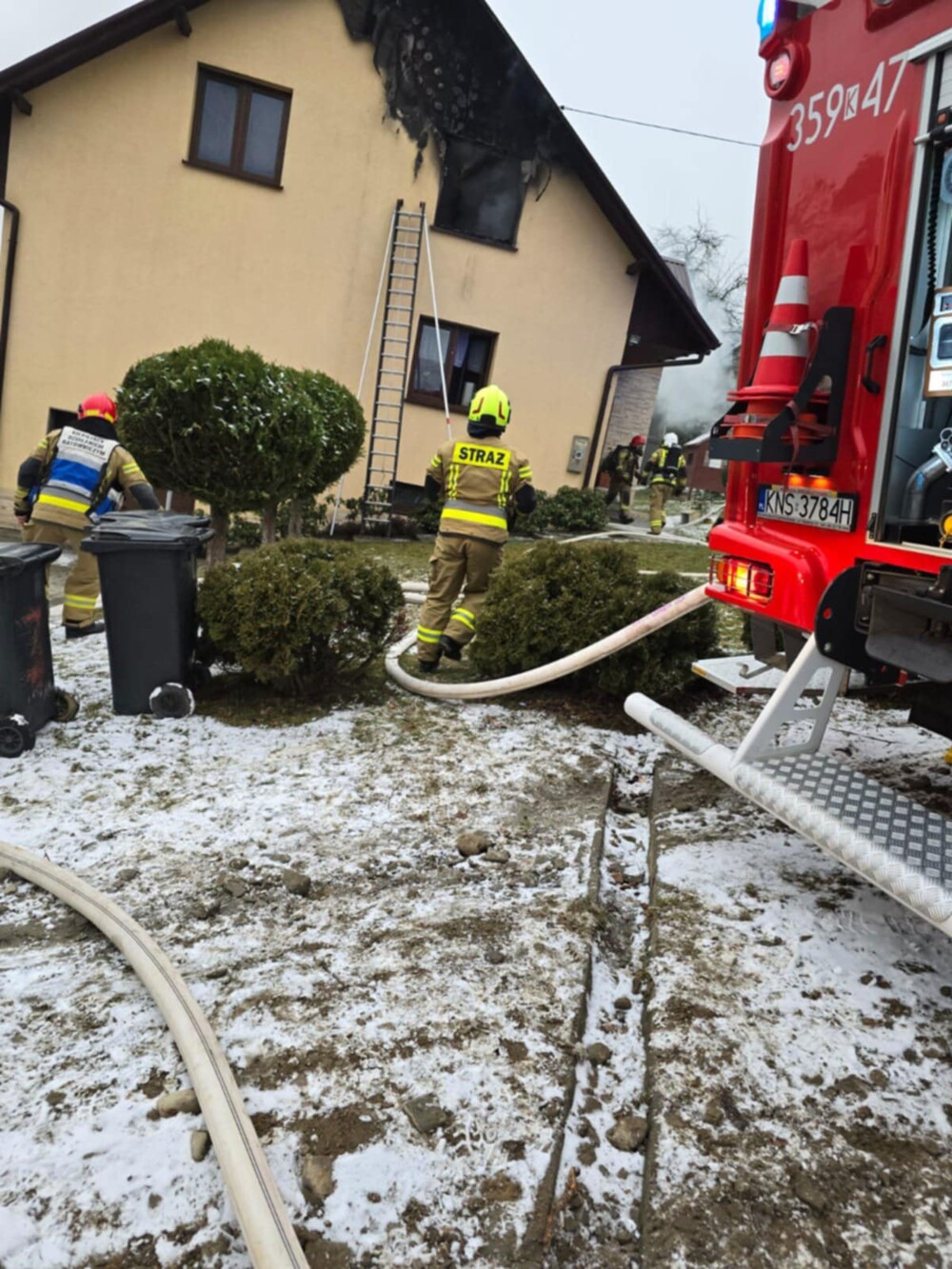 Żeleźnikowa Mała i Grybów: dwa pożary domów, dwie osoby poszkodowane