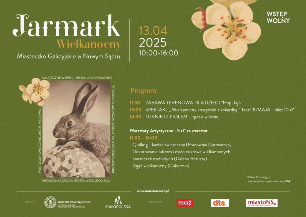 Weekend po sądecku (11- 17 kwietnia). Wielkanocne jarmarki w Nowym Sączu i okolicach 