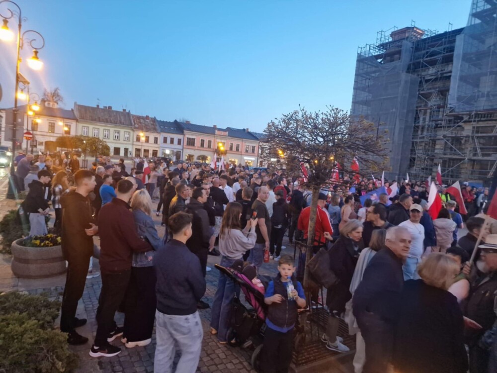  Grzegorz Braun w Nowym Sączu. Spore opóźnienie ze względu na incydent w Oleśnicy 