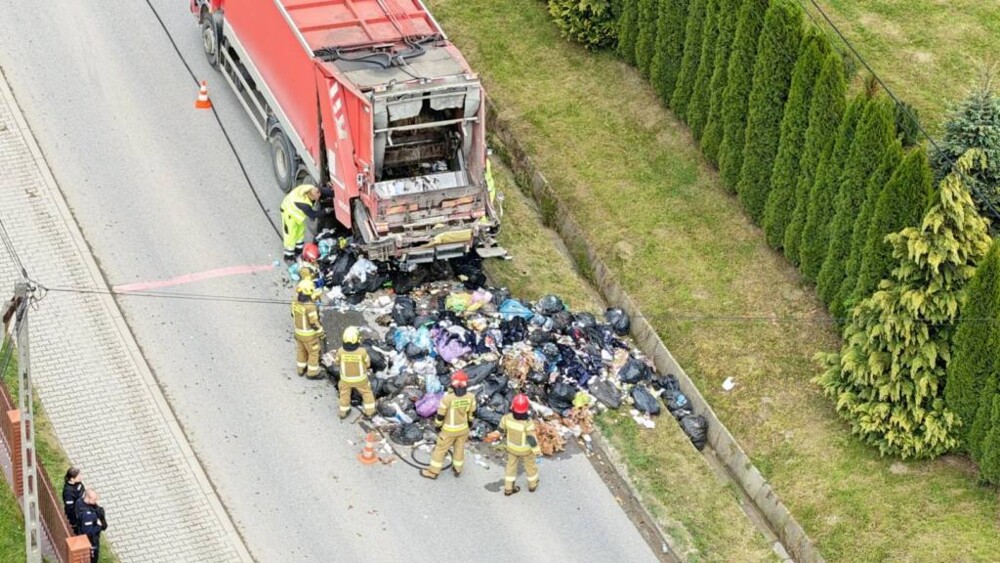 Męcina. Mogło dojść do pożaru pojazdu. Szybka interwencja powstrzymała płomienie