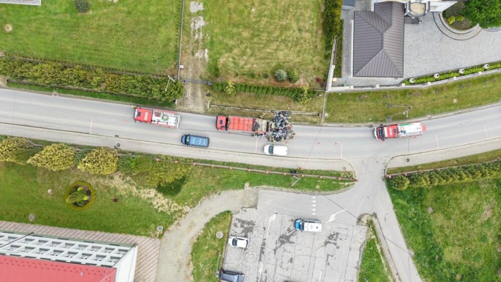 Męcina. Mogło dojść do pożaru pojazdu. Szybka interwencja powstrzymała płomienie