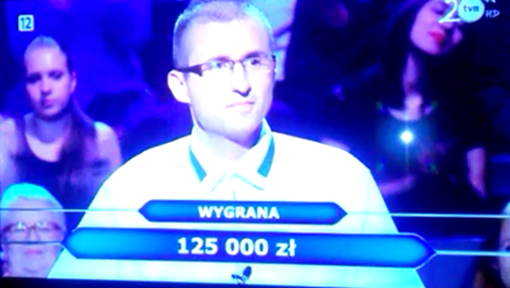 Sądeczanin przepadł w Milionerach na kopulacji wielbłądów, ale wygrał 125 tysięcy złotych