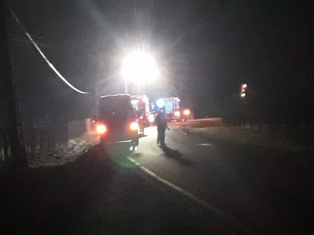 Z ostatniej chwili: auto potrąciło pieszego. Droga jest zablokowana