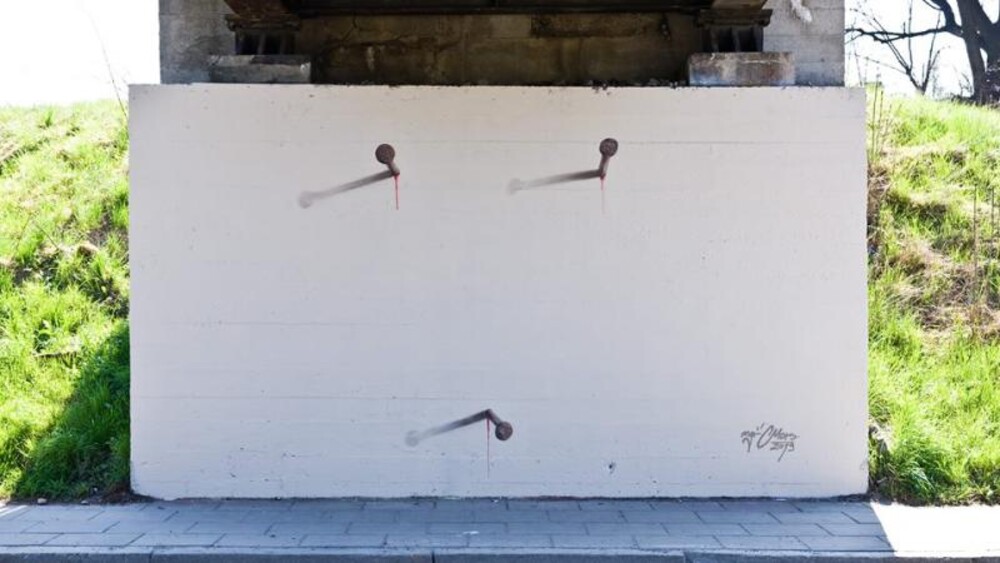 Graffiti na ulicy Węgierskiej