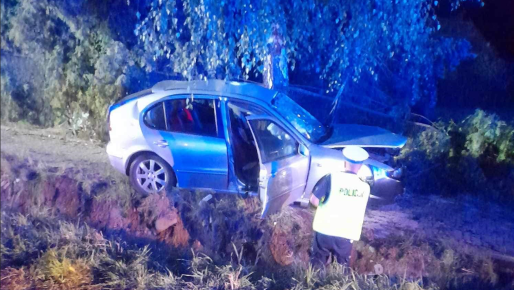 Czołówka busów na drodze krajowej, zderzenie z drzewem. Koszmarna seria na drogach 