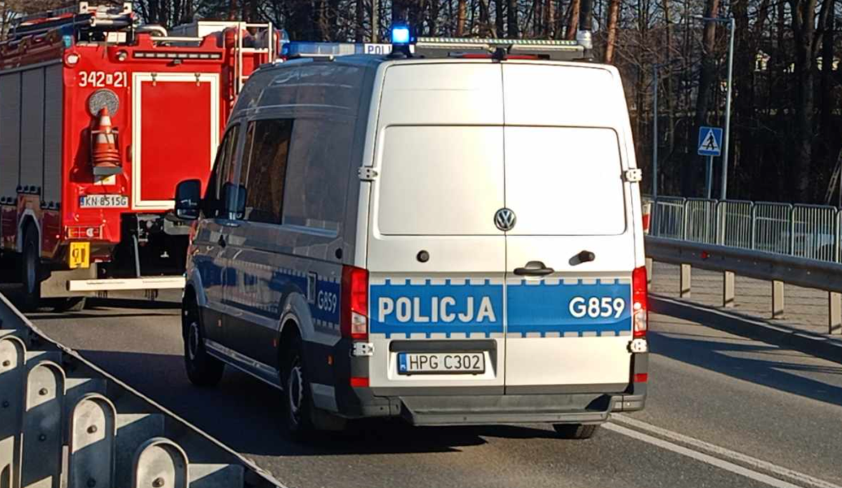 To była bardzo pechowa podróż. Wypadek spowodował duże utrudnienia na drodze